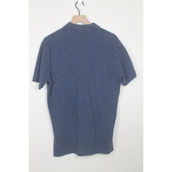 Mens Polo Ralph Lauren Polo Short Sleeve Shirt Distressed Navy Red Pony L - Picture 2 of 10